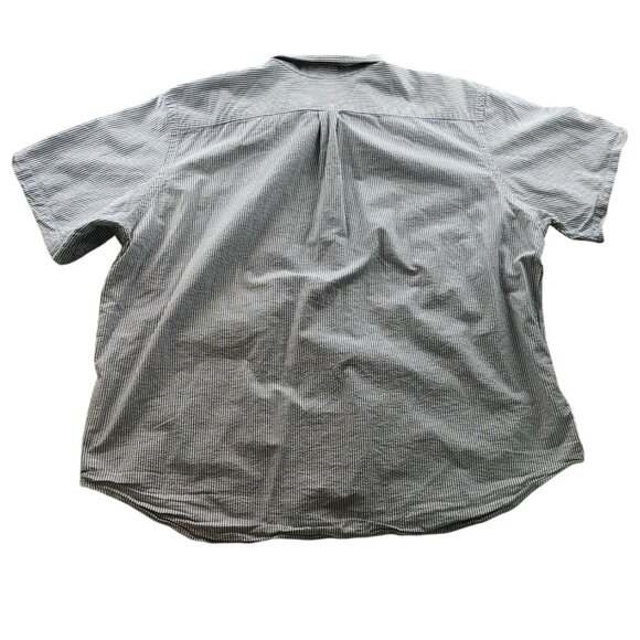 Ralph Lauren Men's Seersucker Shirt Size 3XB Classic Short Sleeve Striped Button - Picture 2 of 10
